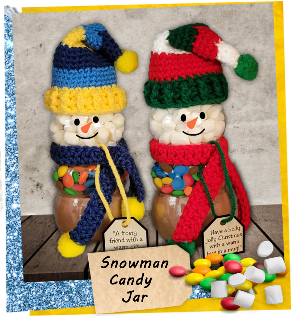 crochet-snowman-candy-jar-5