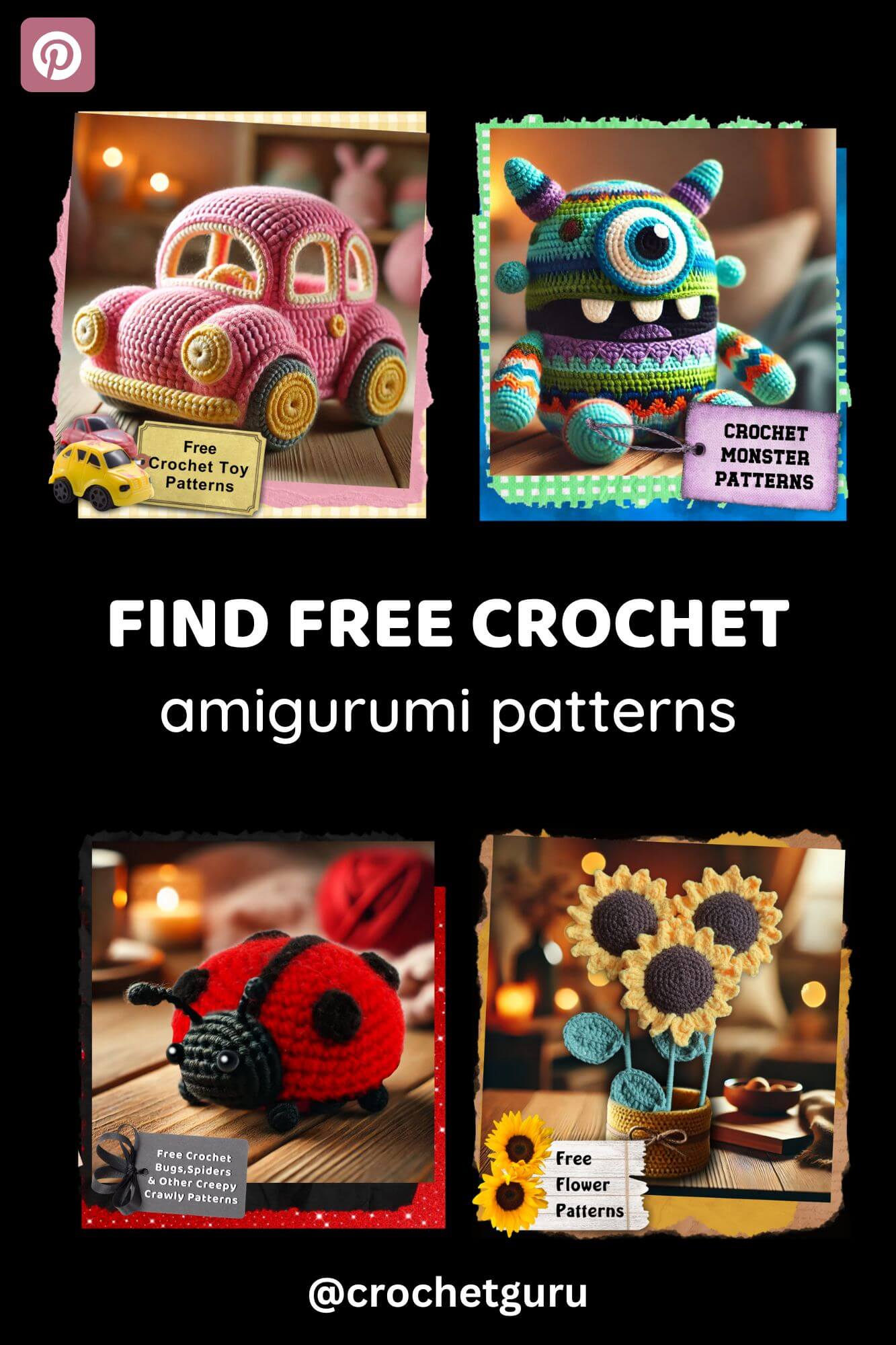 find-free-crochet-amigurumi-patterns-pinterest-link